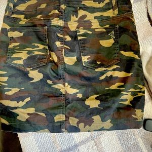 Camouflage, mini skirt